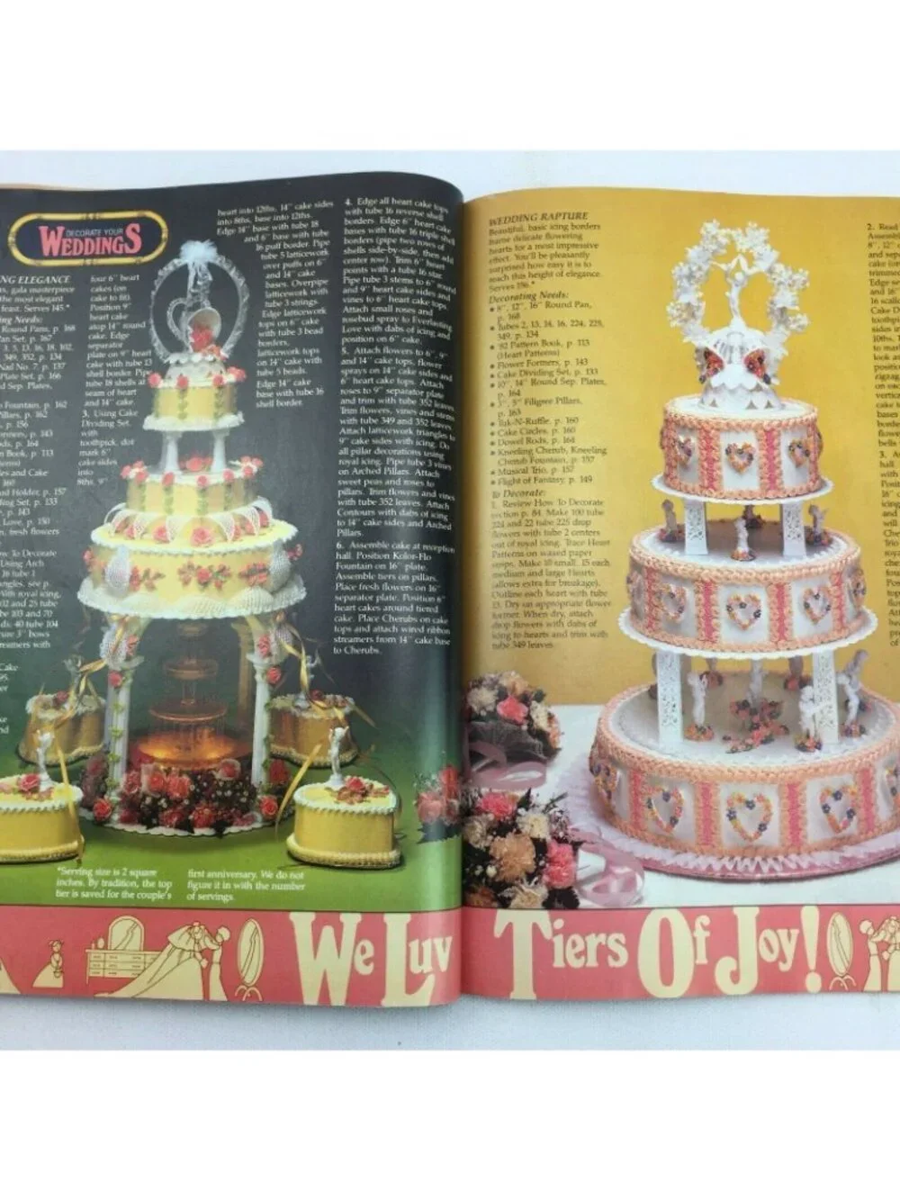 Vintage Wilton Cake Decorating Yearbook 1982 Patterns Designs Baking Book